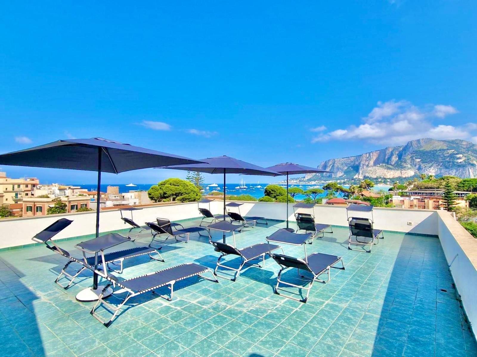 Mongibello Rooftop Mondello Buitenkant foto